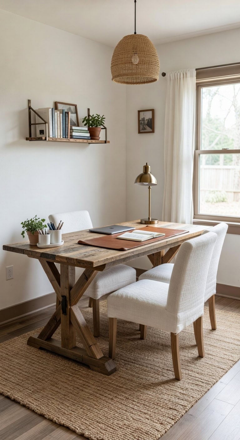 multifunctional trestle desk dining convertibility
