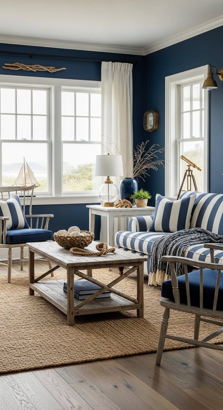 nautical living room essence captured