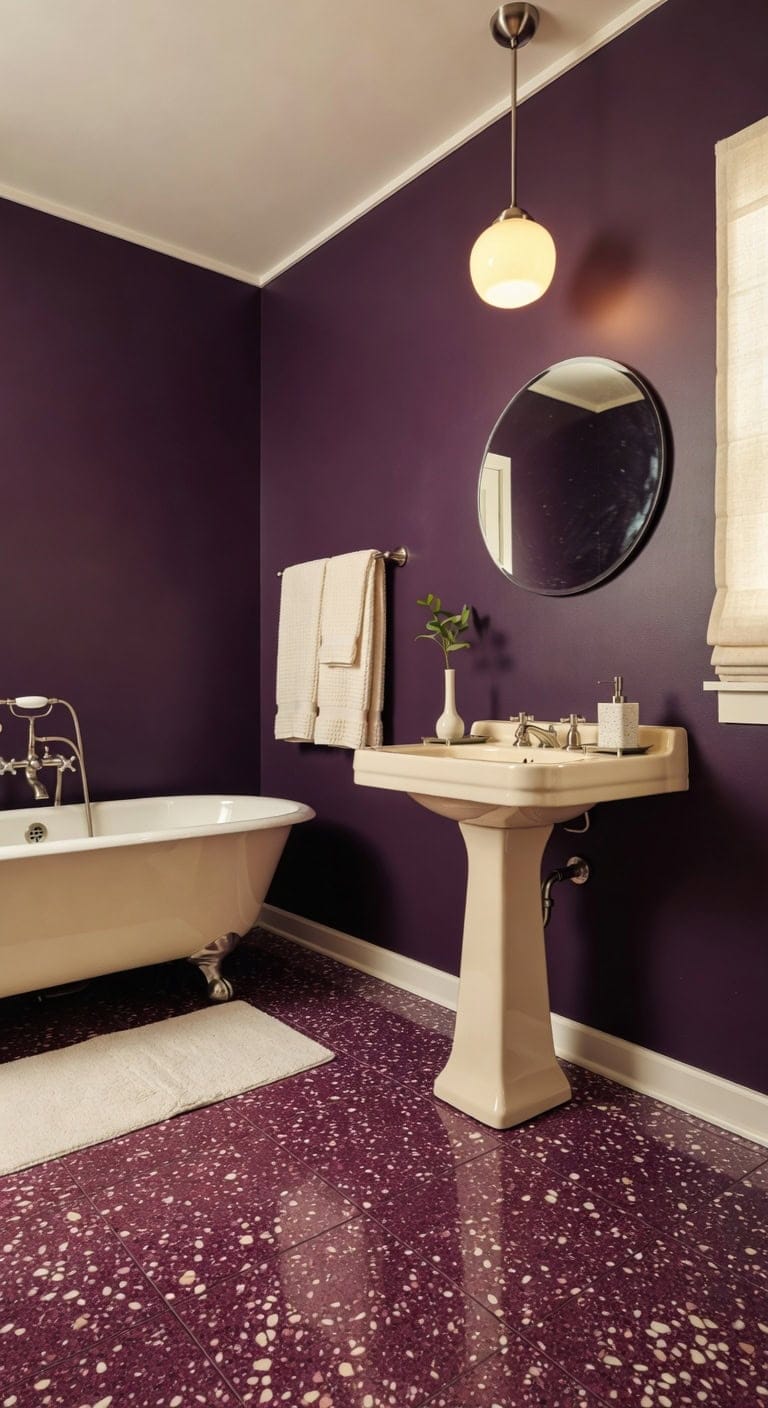 nostalgic yet modern terrazzo floor