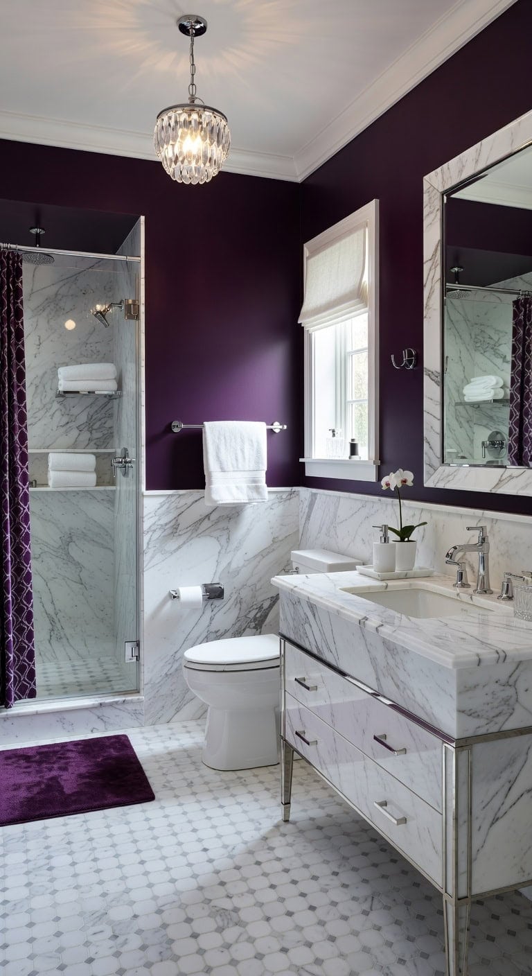 opulent amethyst elegant marble pairing