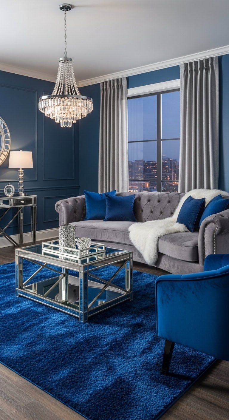 opulent glamorous reflective inviting