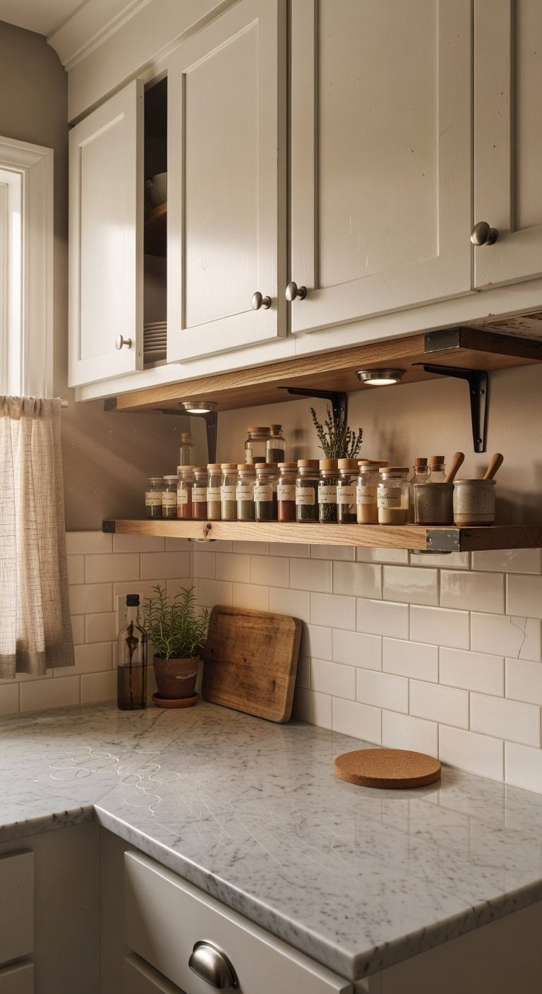 organize accessible cooking essentials elegantly