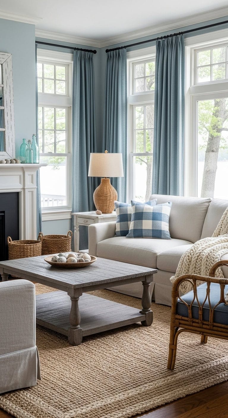 peaceful lakehouse retreat with cozy textures