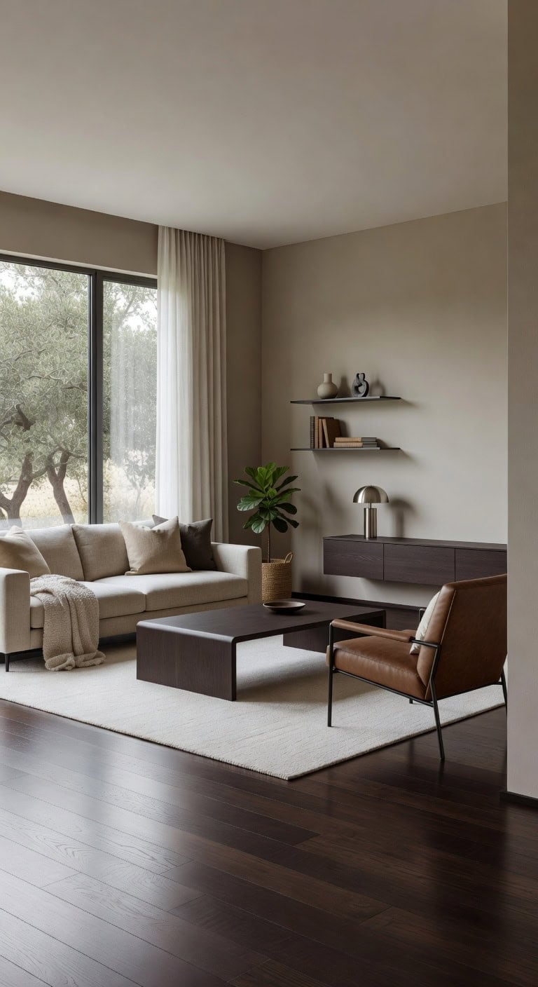 peaceful minimalist warm uncluttered