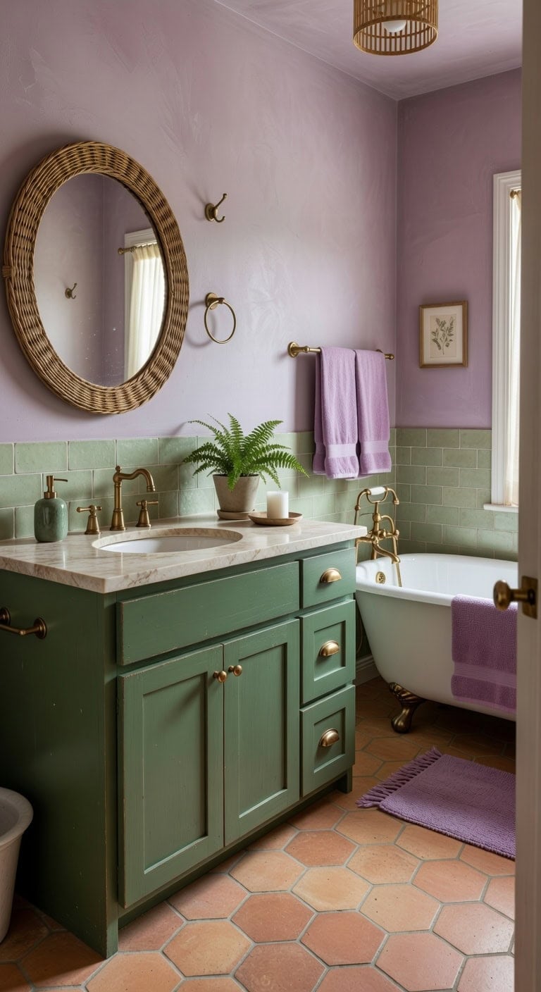 peaceful nature inspired bathroom elegance