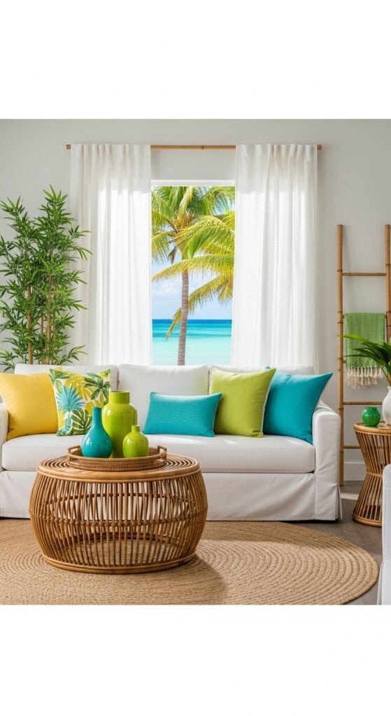 23 Blue and Yellow Living Room Designs for Playful, Optimistic Vibes