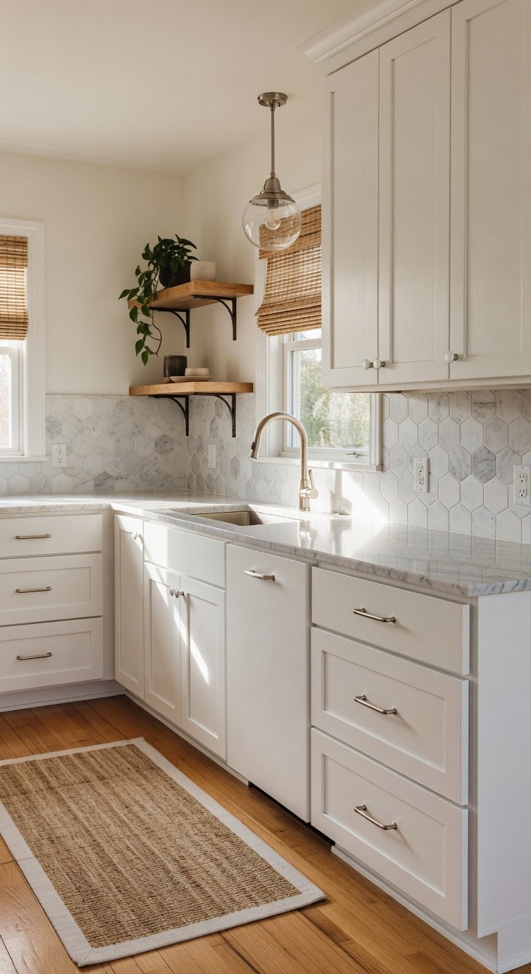 polished white cabinet hardware harmony