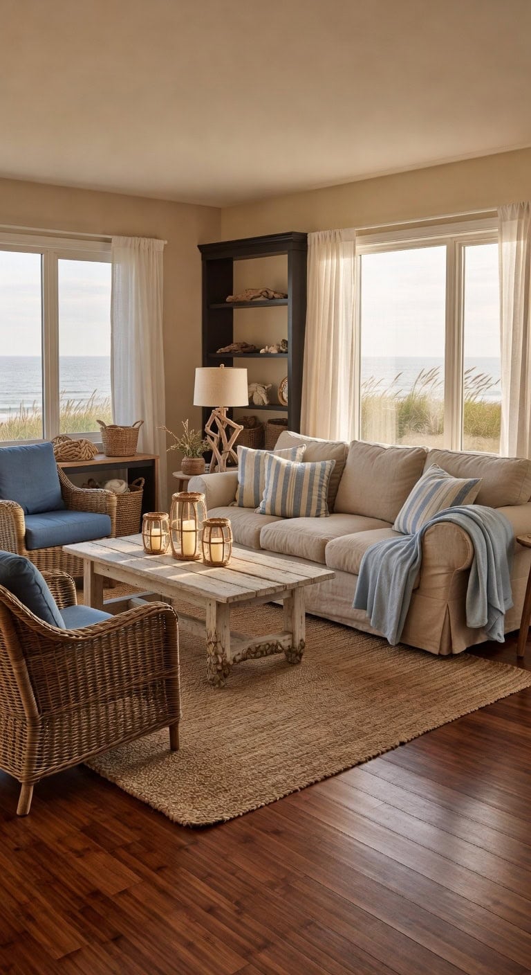 relaxed beach house ambiance
