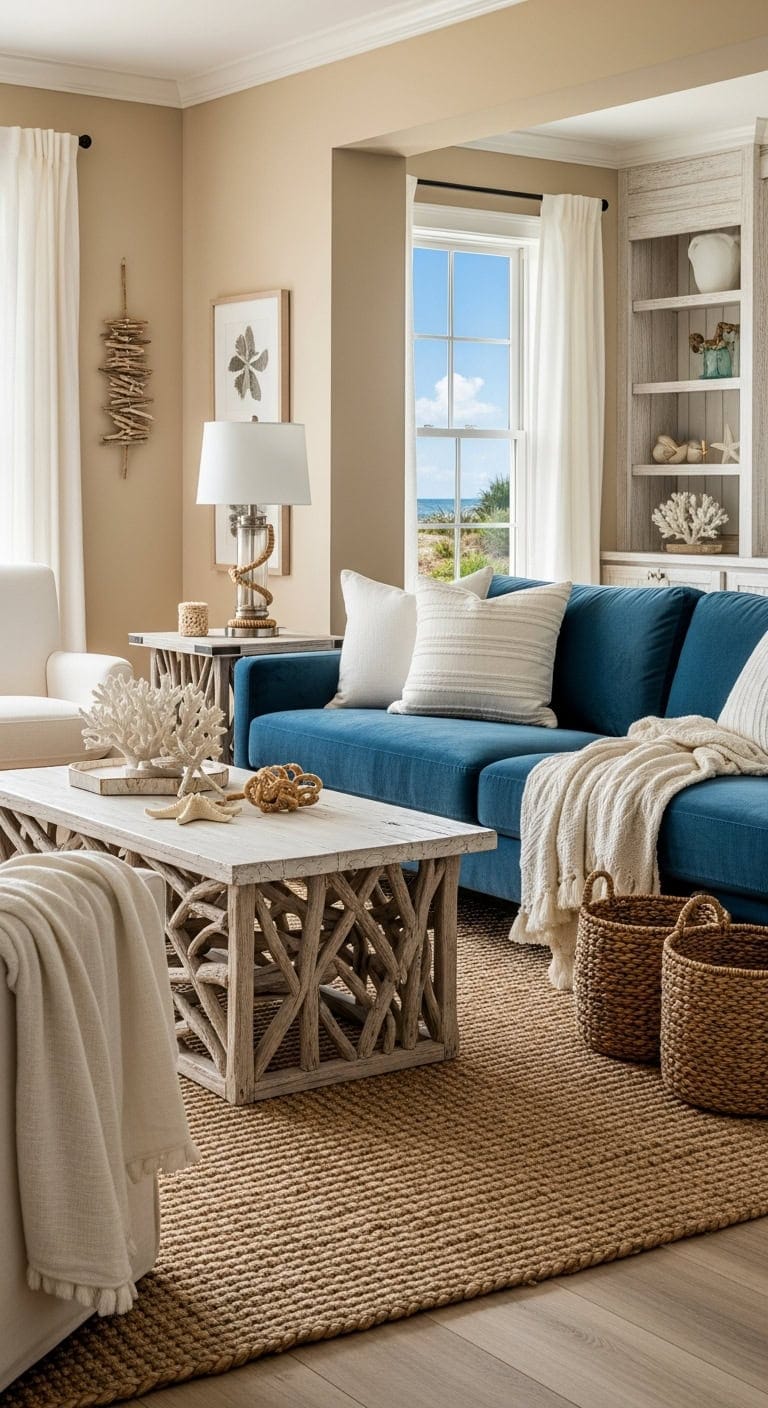 relaxed coastal serenity with ocean blue