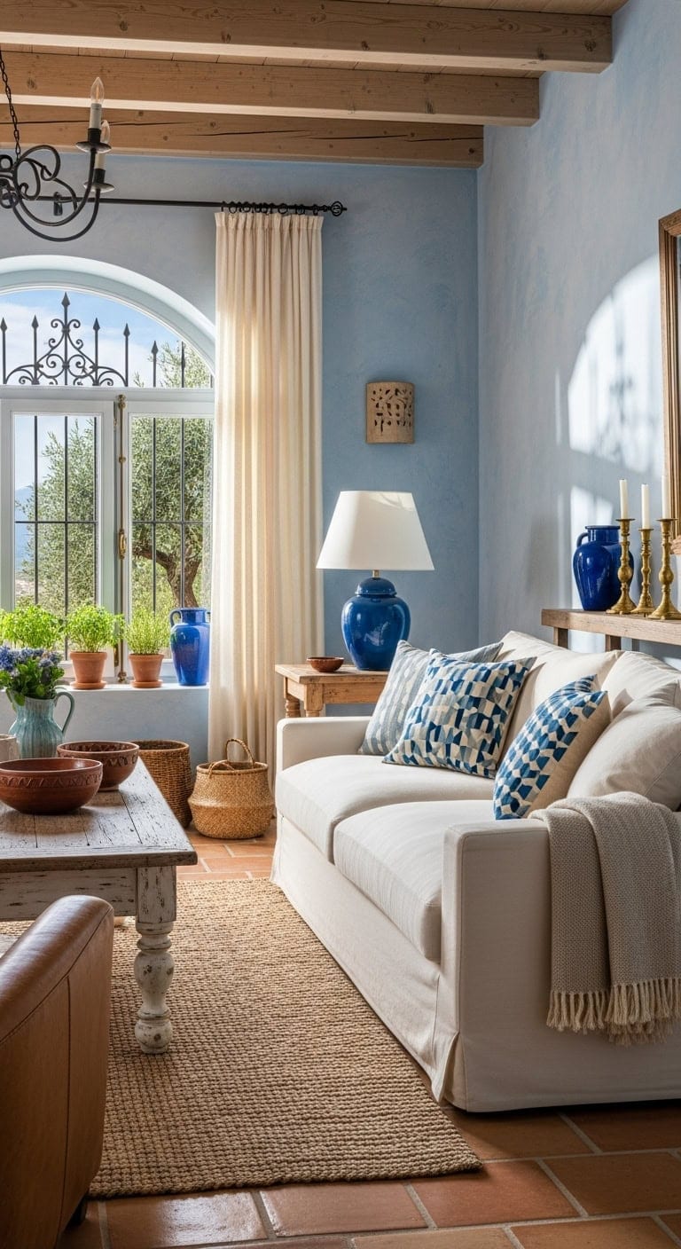 relaxed coastal villa warmth