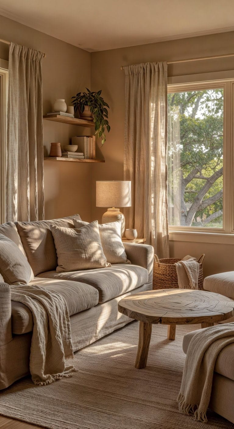 relaxed textured layered inviting