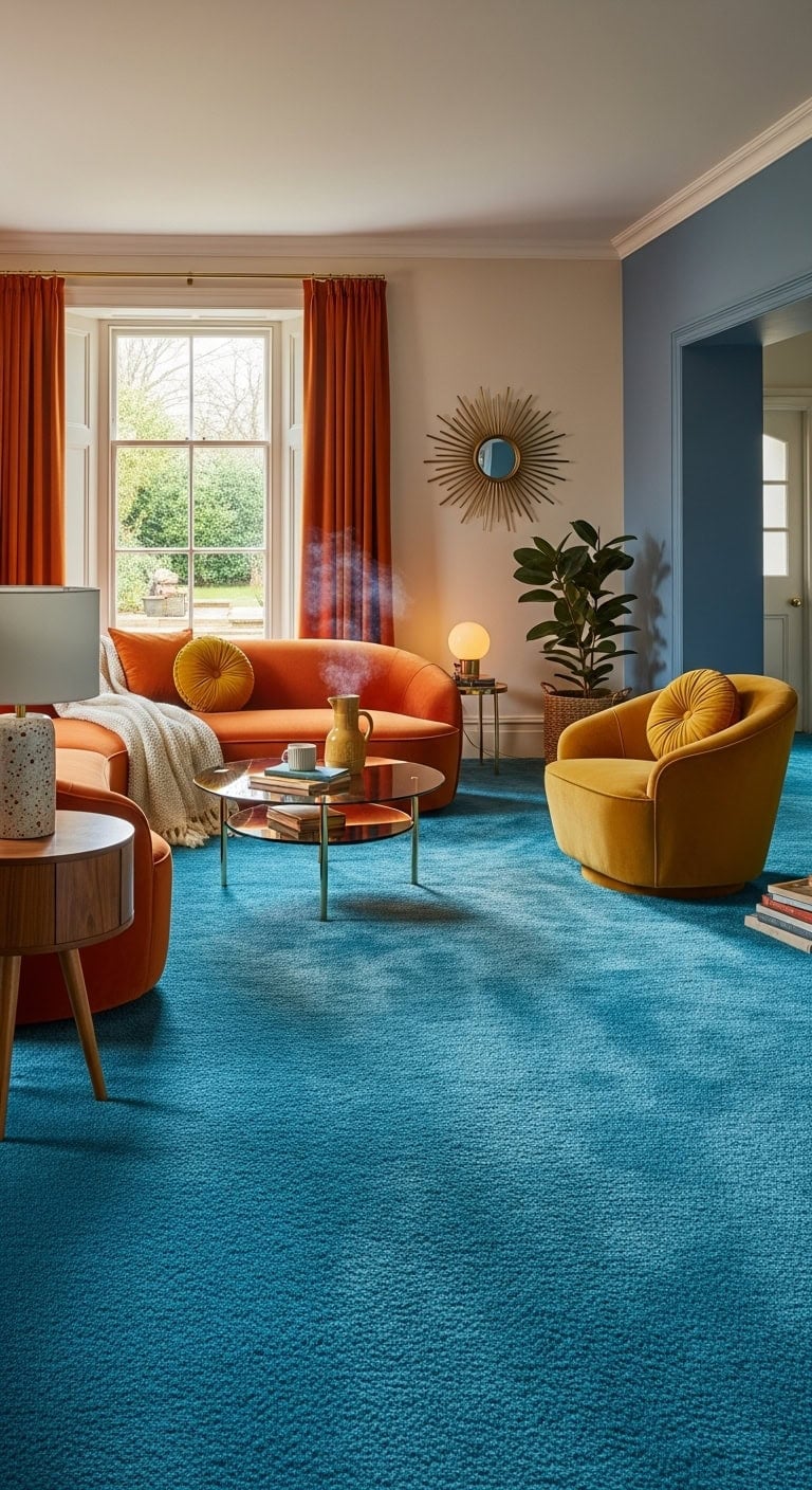 retro 70s cozy furnishings