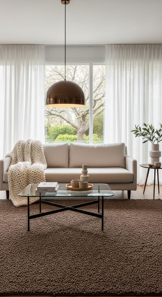 23 Brown Rug Living Room Ideas That Turn Floors Into Features