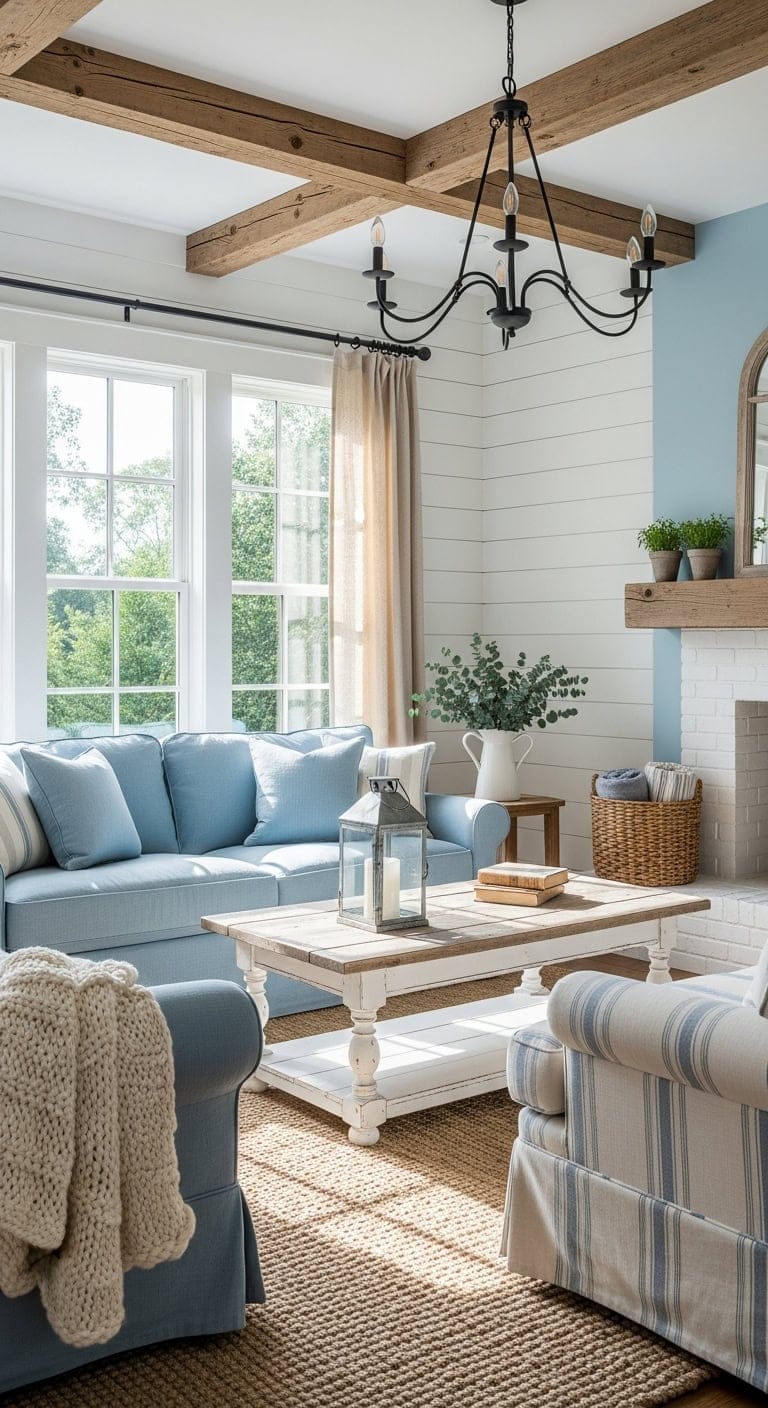 rustic airy farmhouse sophistication