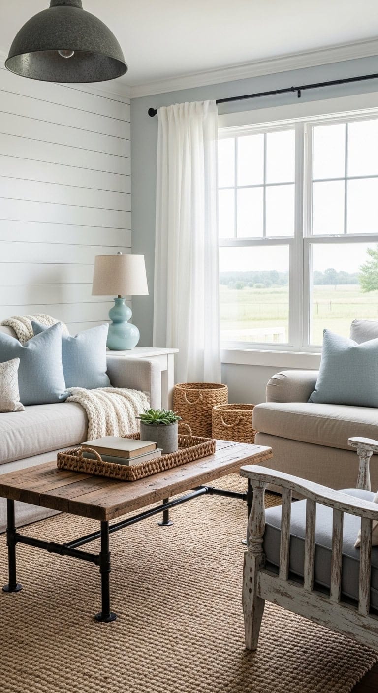 rustic coastal farmhouse living comfort