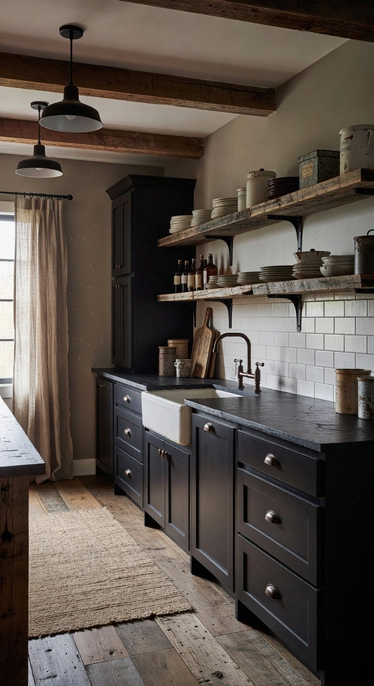 rustic collected grounded contrasting