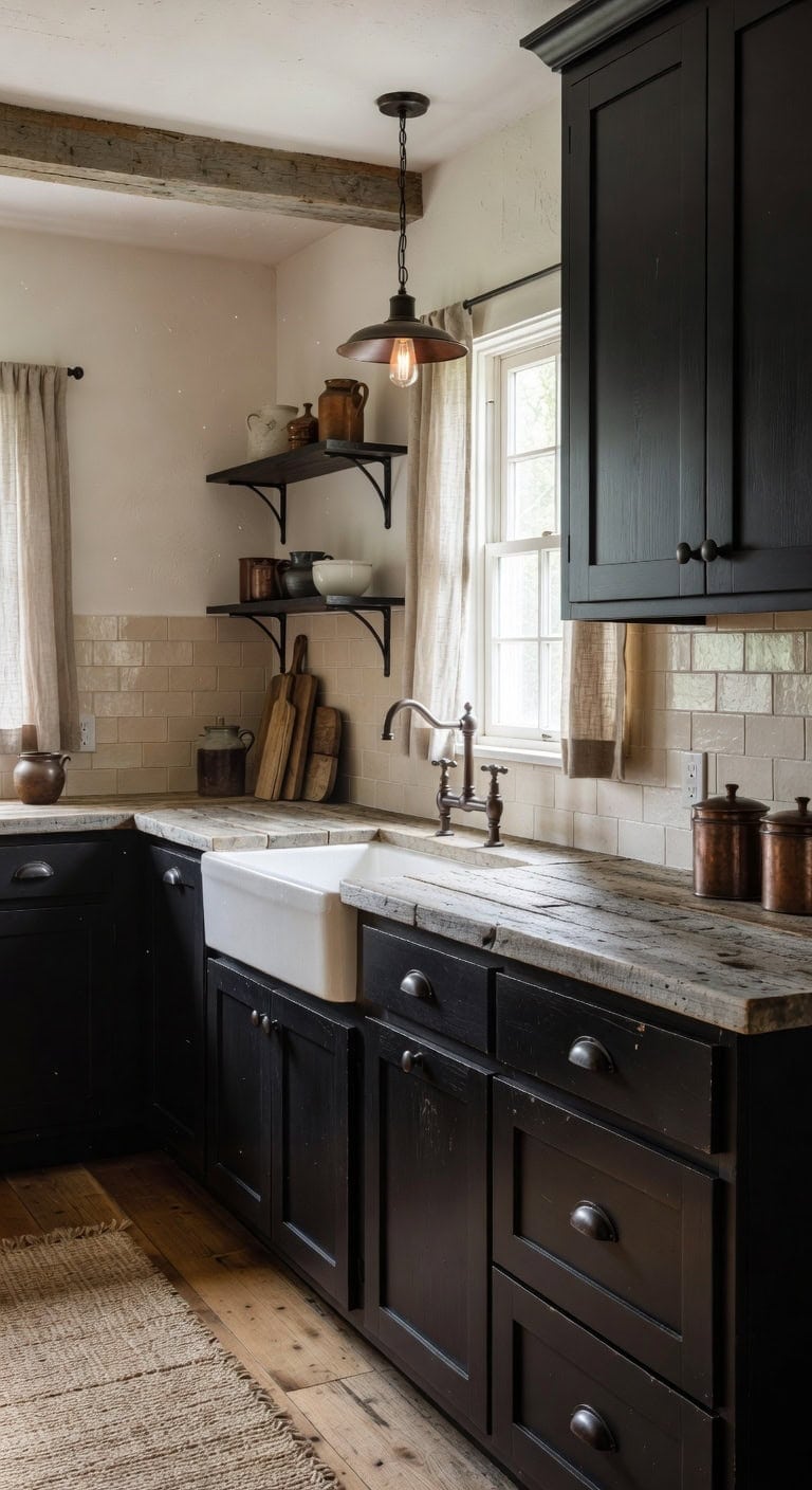 rustic elegance with weathered refinement