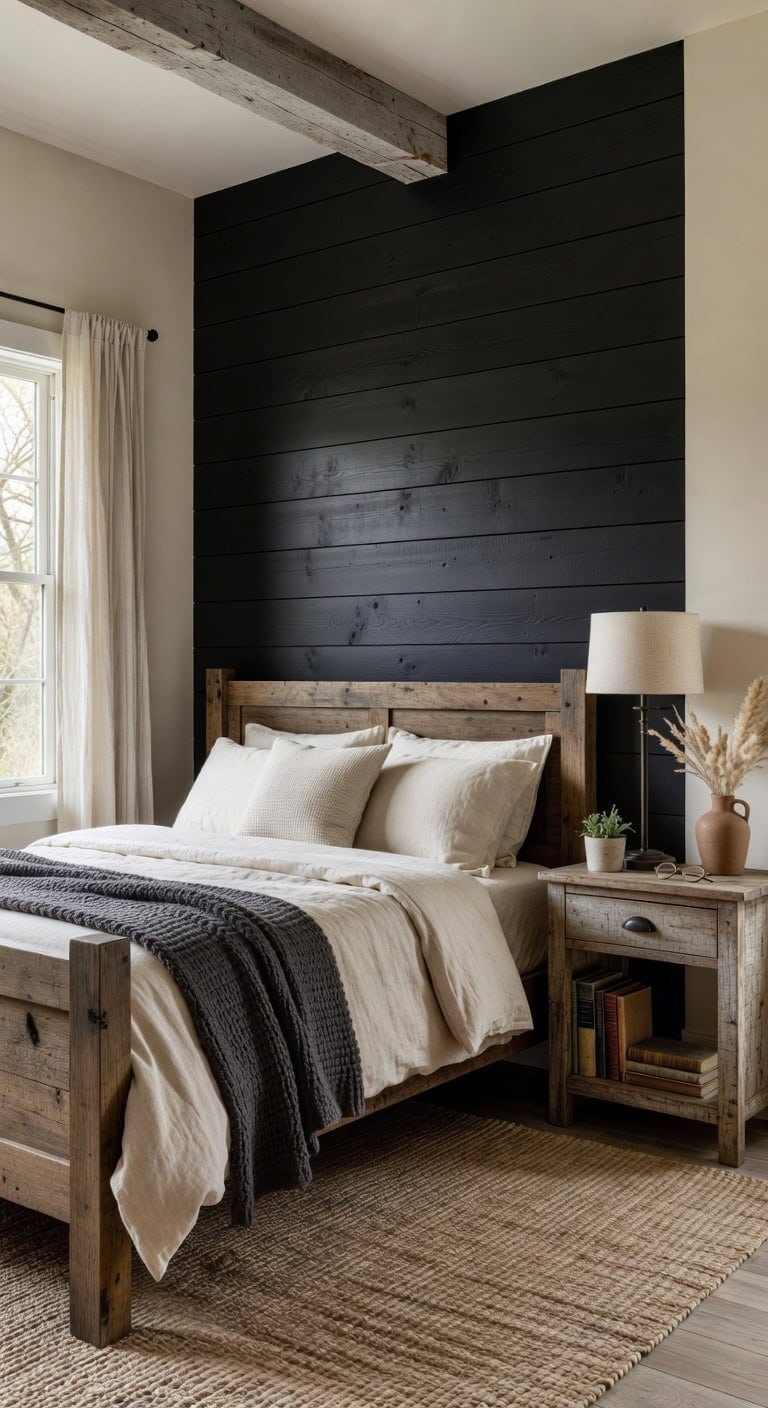 rustic farmhouse cozy bedroom transformation