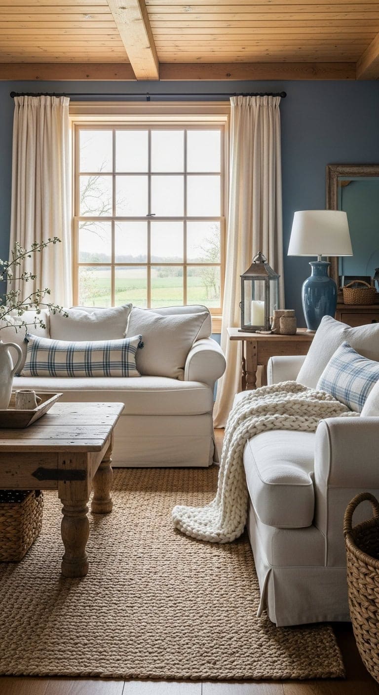 rustic farmhouse inspired cozy collected