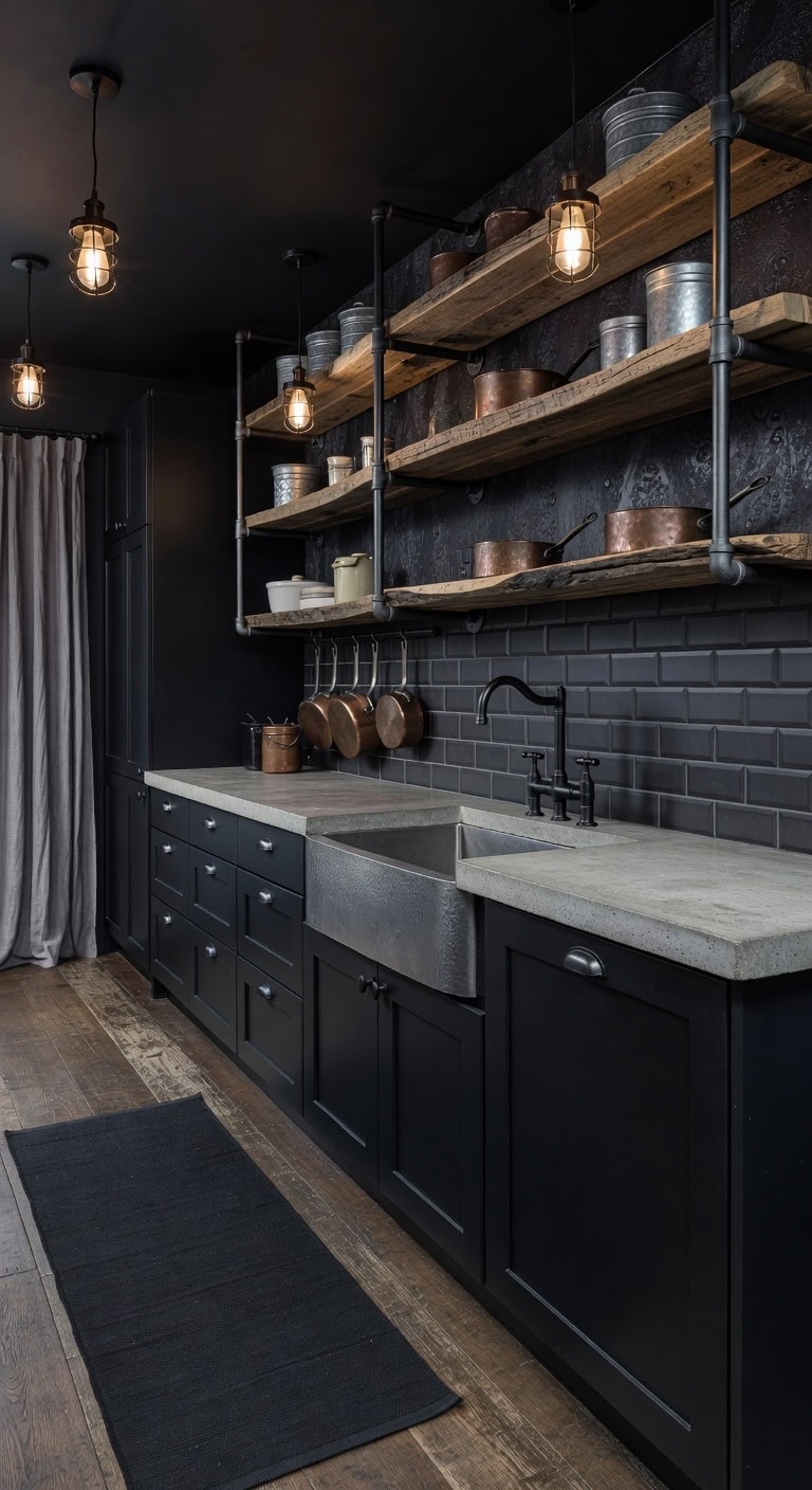 rustic industrial workshop aesthetic