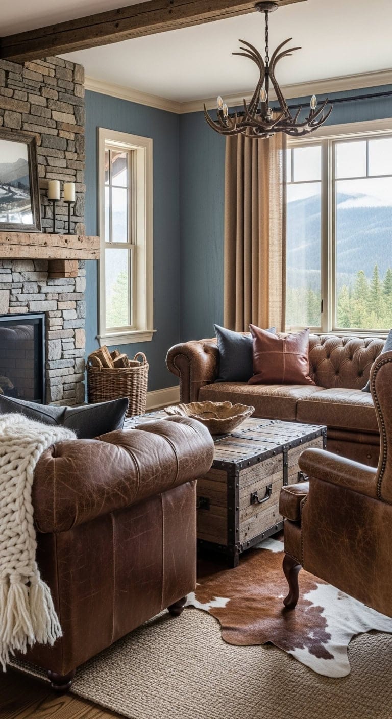 rustic moody grounded cabin inspired