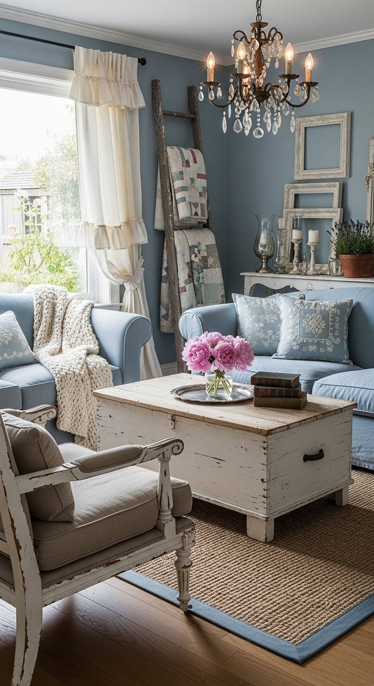 rustic romantic soothing inviting