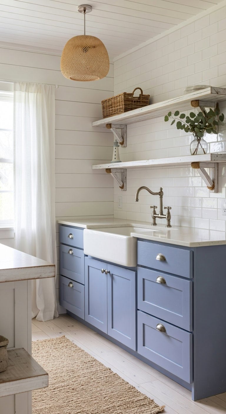 serene coastal kitchen charm