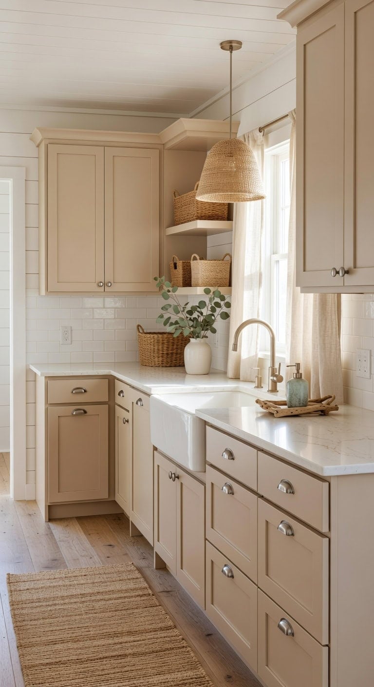 serene coastal kitchen effortless warmth