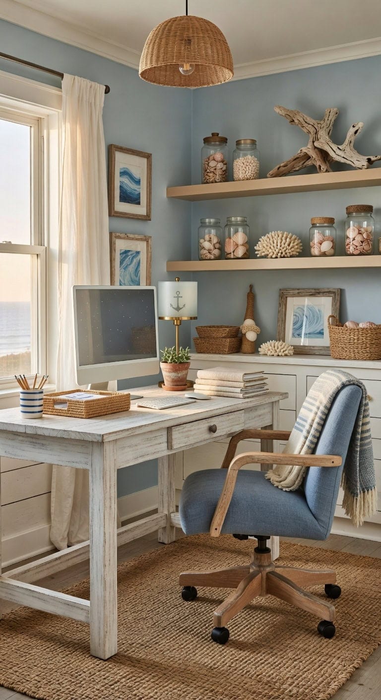 serene coastal workspace oasis