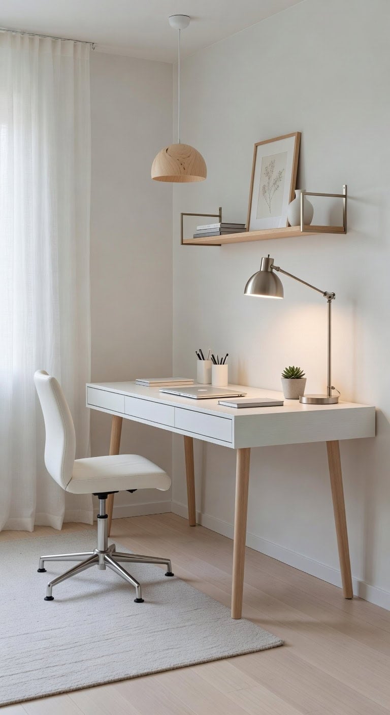 serene streamlined simplistic scandinavian