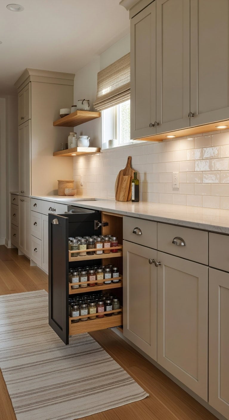 sleek hidden organized uncluttered