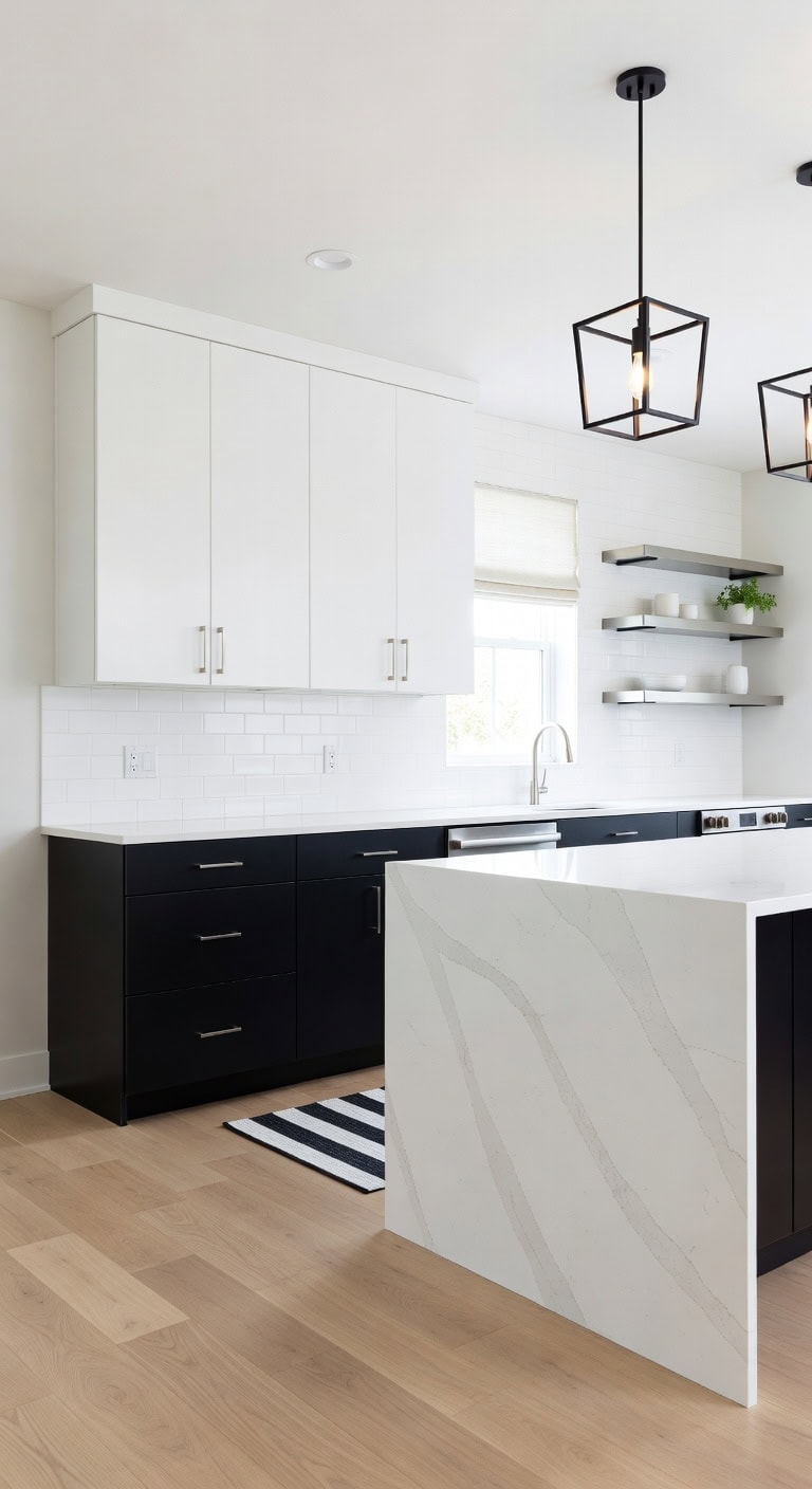 sleek monochromatic metallic contemporary