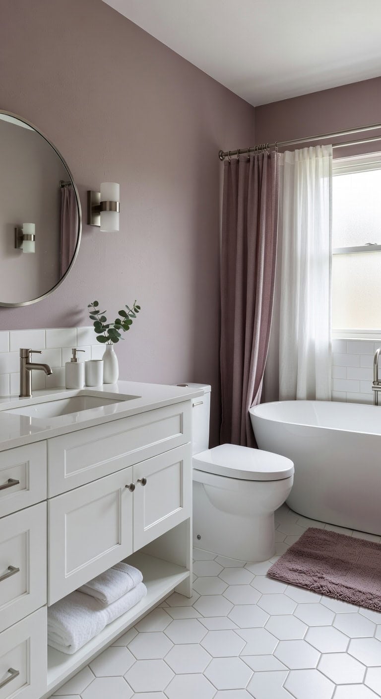 soft modern calming bathroom retreat