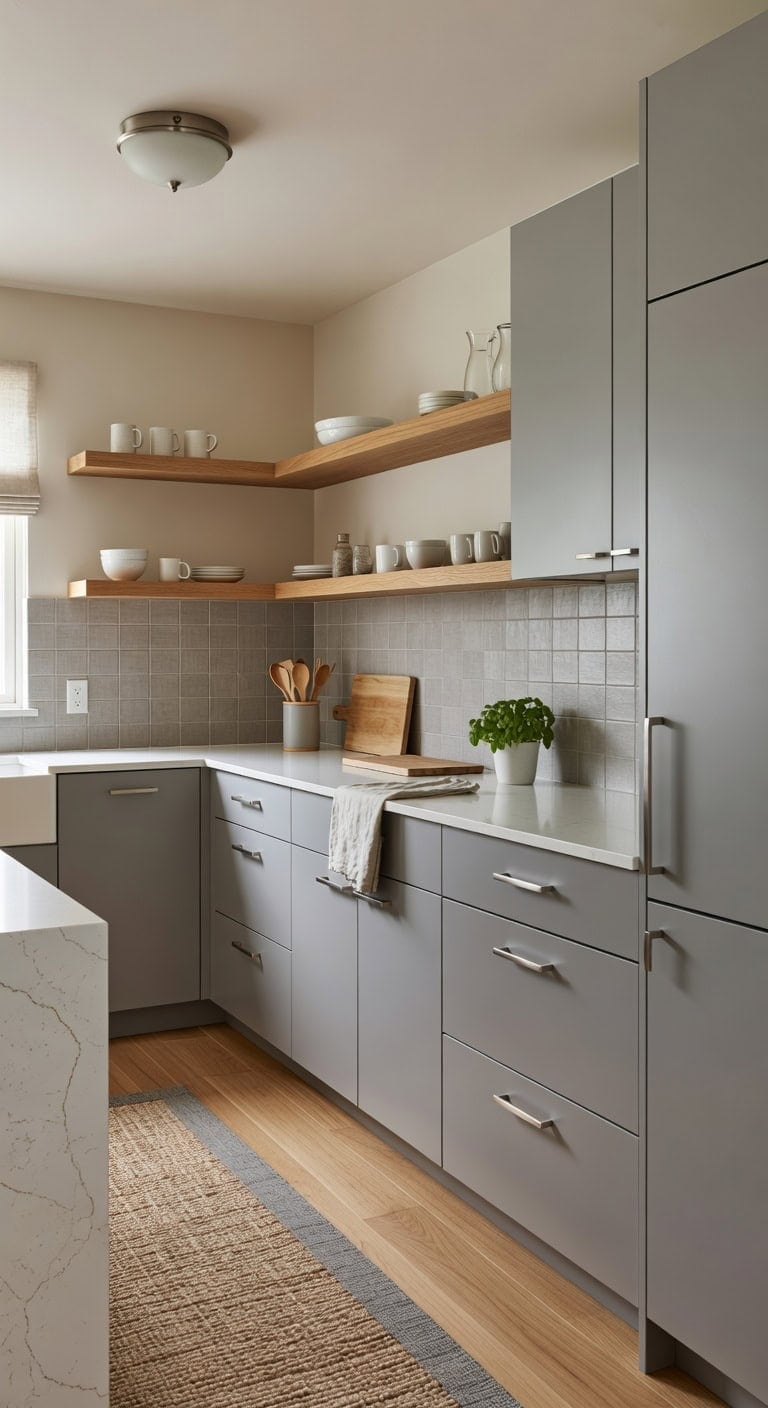 soft modern inviting kitchen aesthetic
