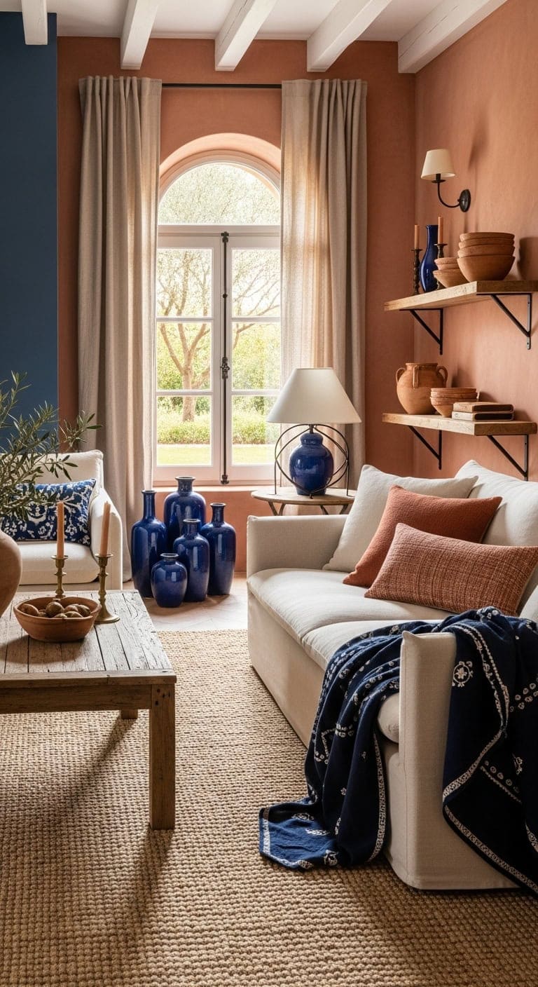 soothing mediterranean ceramic vases and pottery