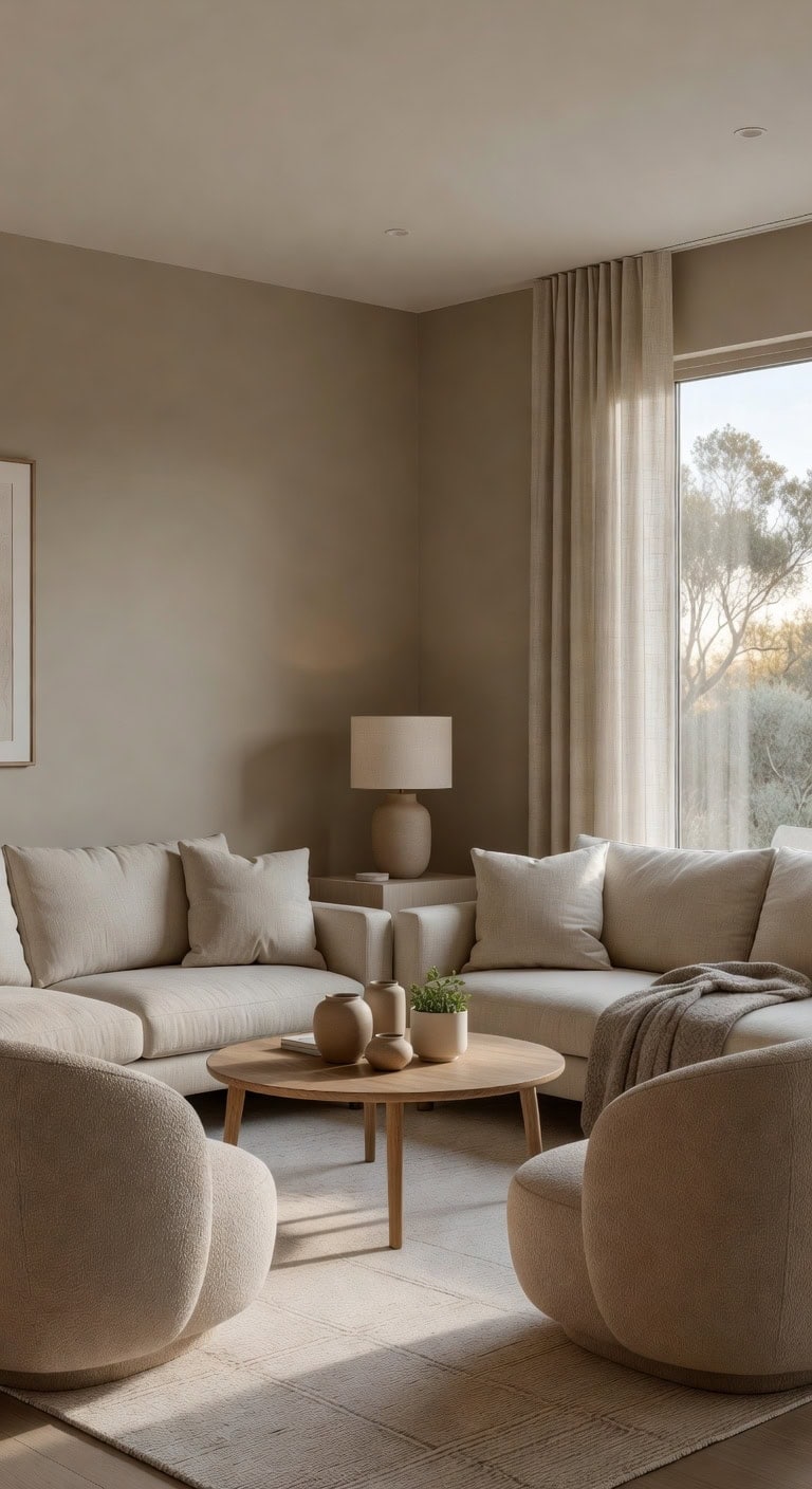 soothing minimalist neutral retreat