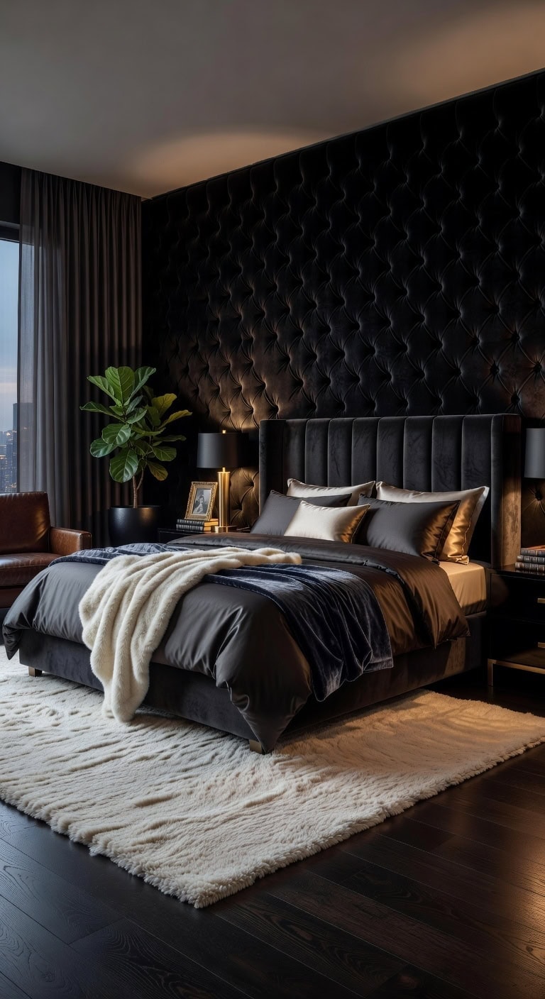 sophisticated cozy luxurious hotel like bedroom