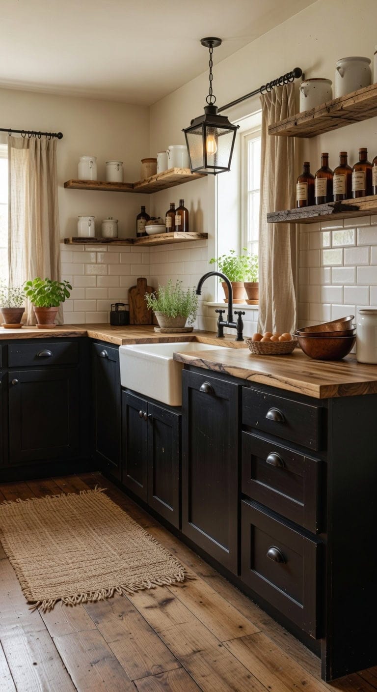 sophisticated farmhouse chic cabinetry
