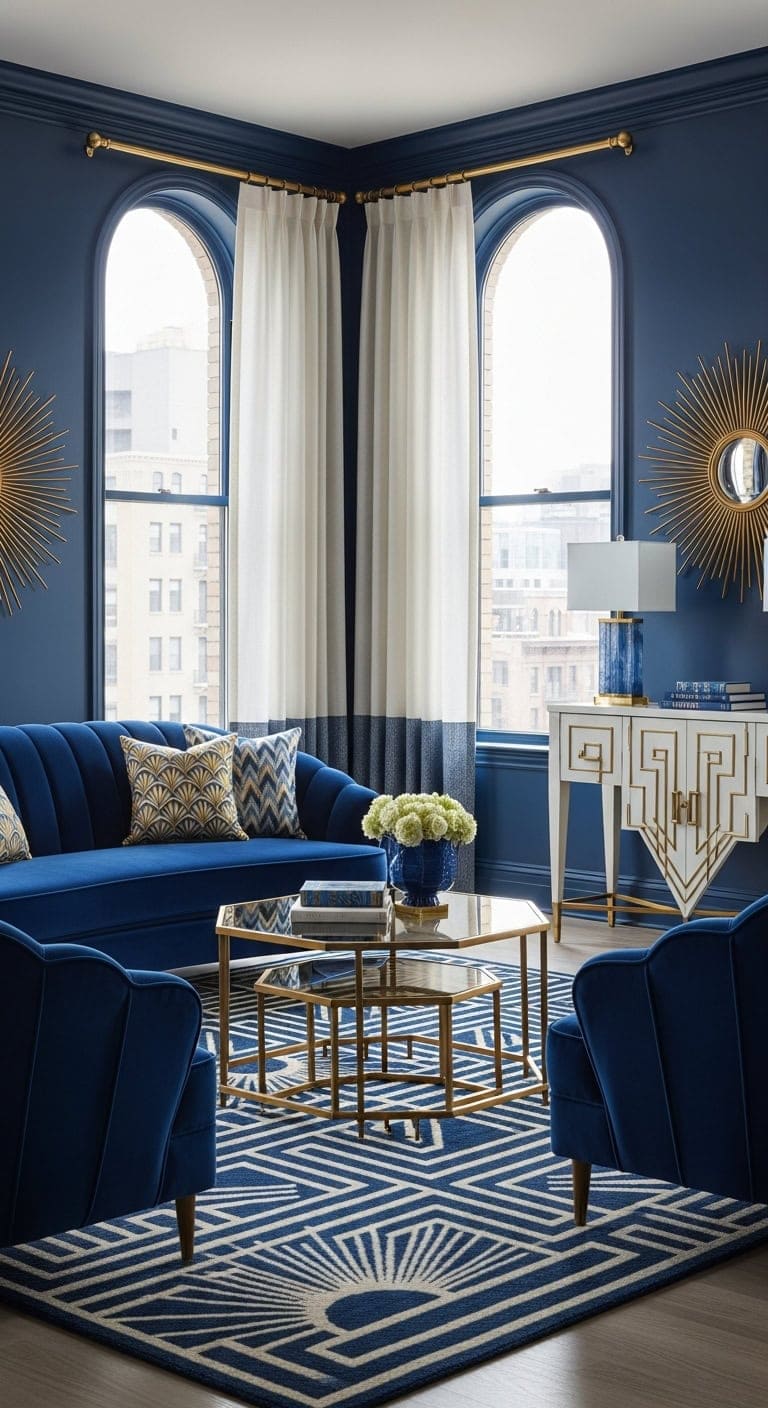 sophisticated glamorous bold geometric patterns