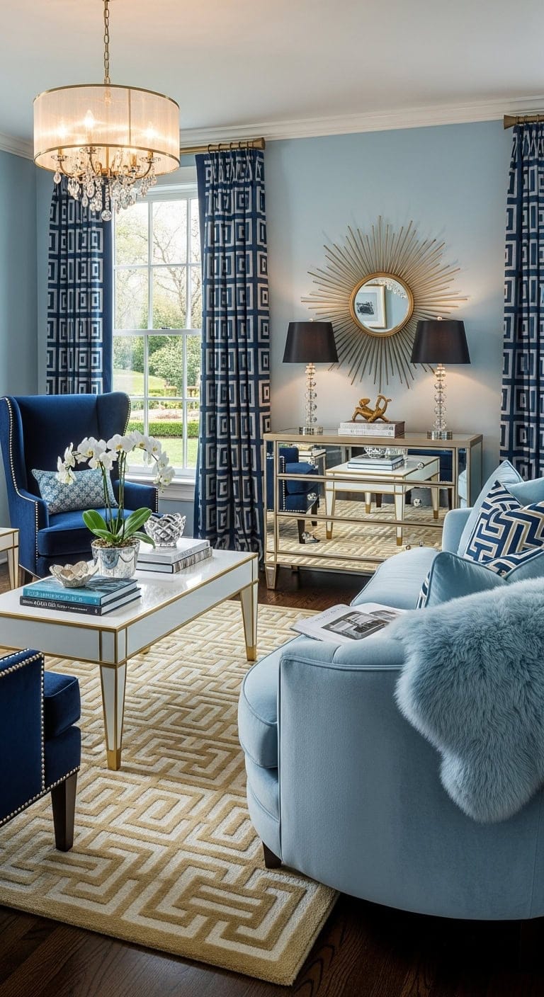 sophisticated hollywood regency glamour