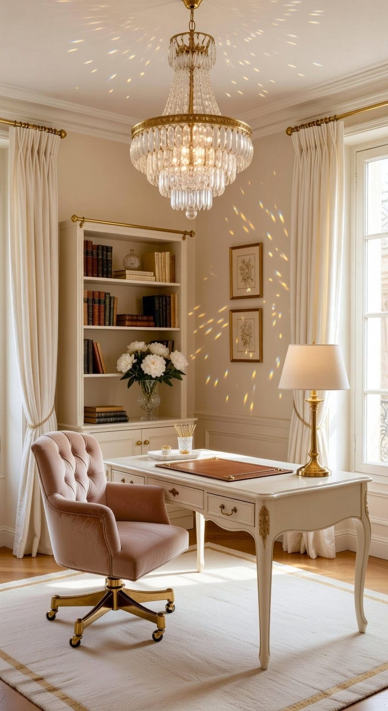 sophisticated refined elegant home office