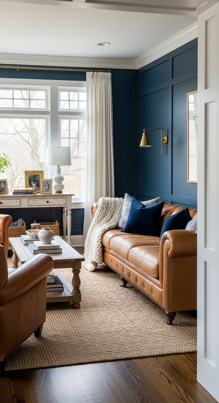 sophisticated yet cozy contrast