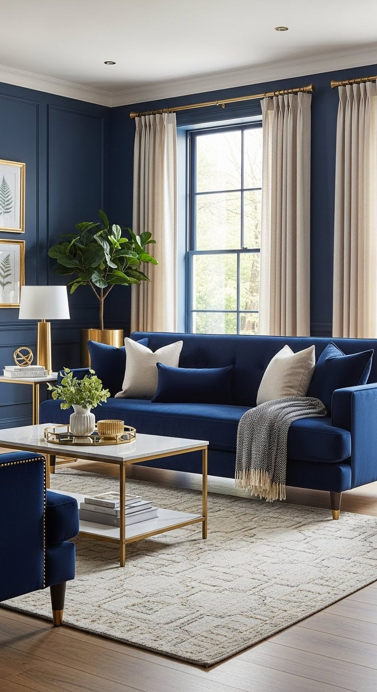 sophisticated yet sumptuous living room design