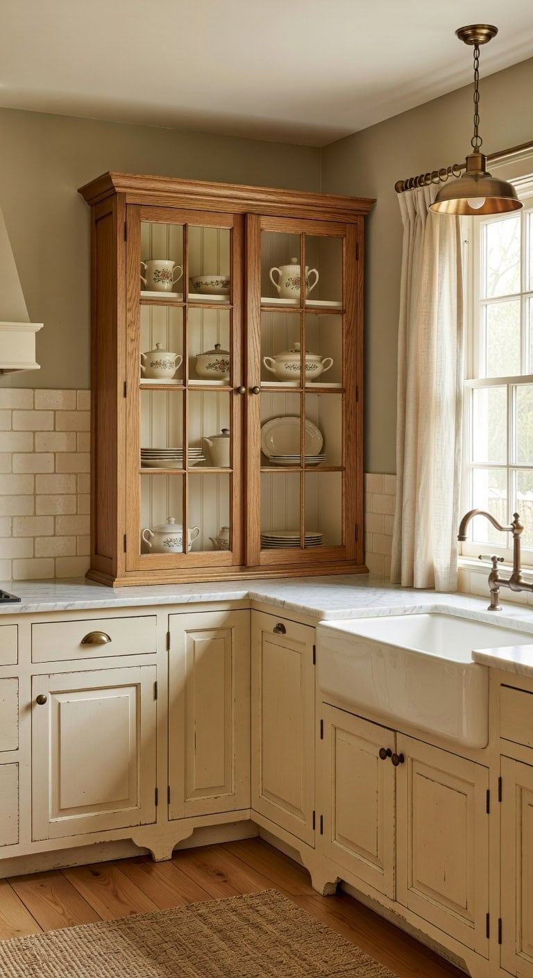 space saving display cabinet