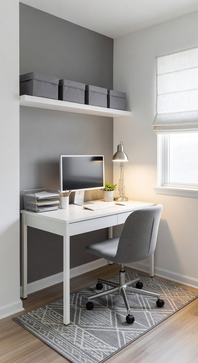 stylish budget friendly home office setup