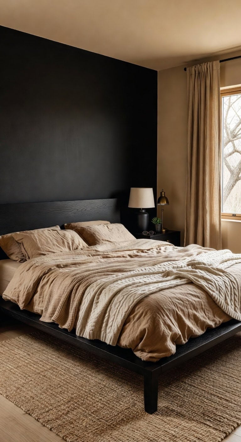 textured comfort on black foundation