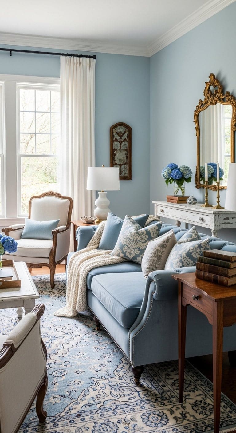 timeless and fresh transitional living room