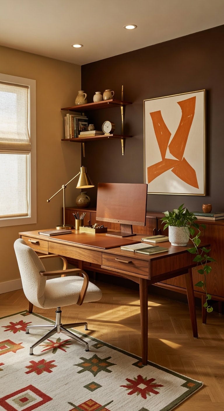 timeless sophisticated functional mid century modern desks