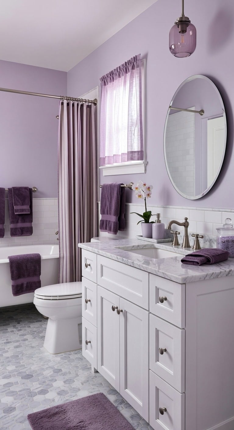 tonal depth through purple hues