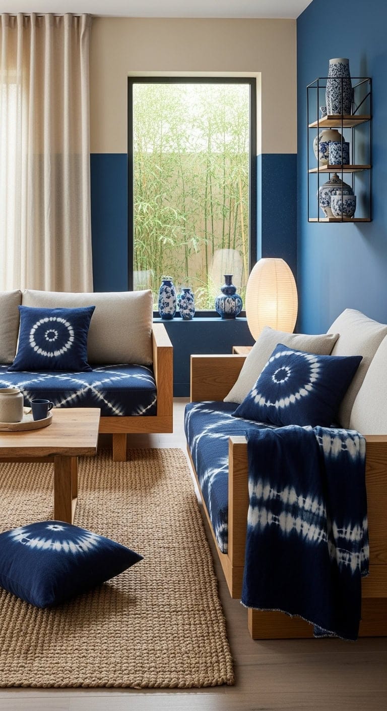 tranquil japanese inspired textile artistry